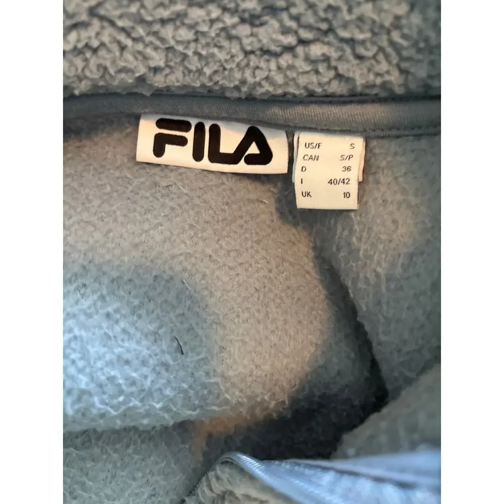 Fila Blue Fleece Jacket Pullover Small - Picture 4 of 4